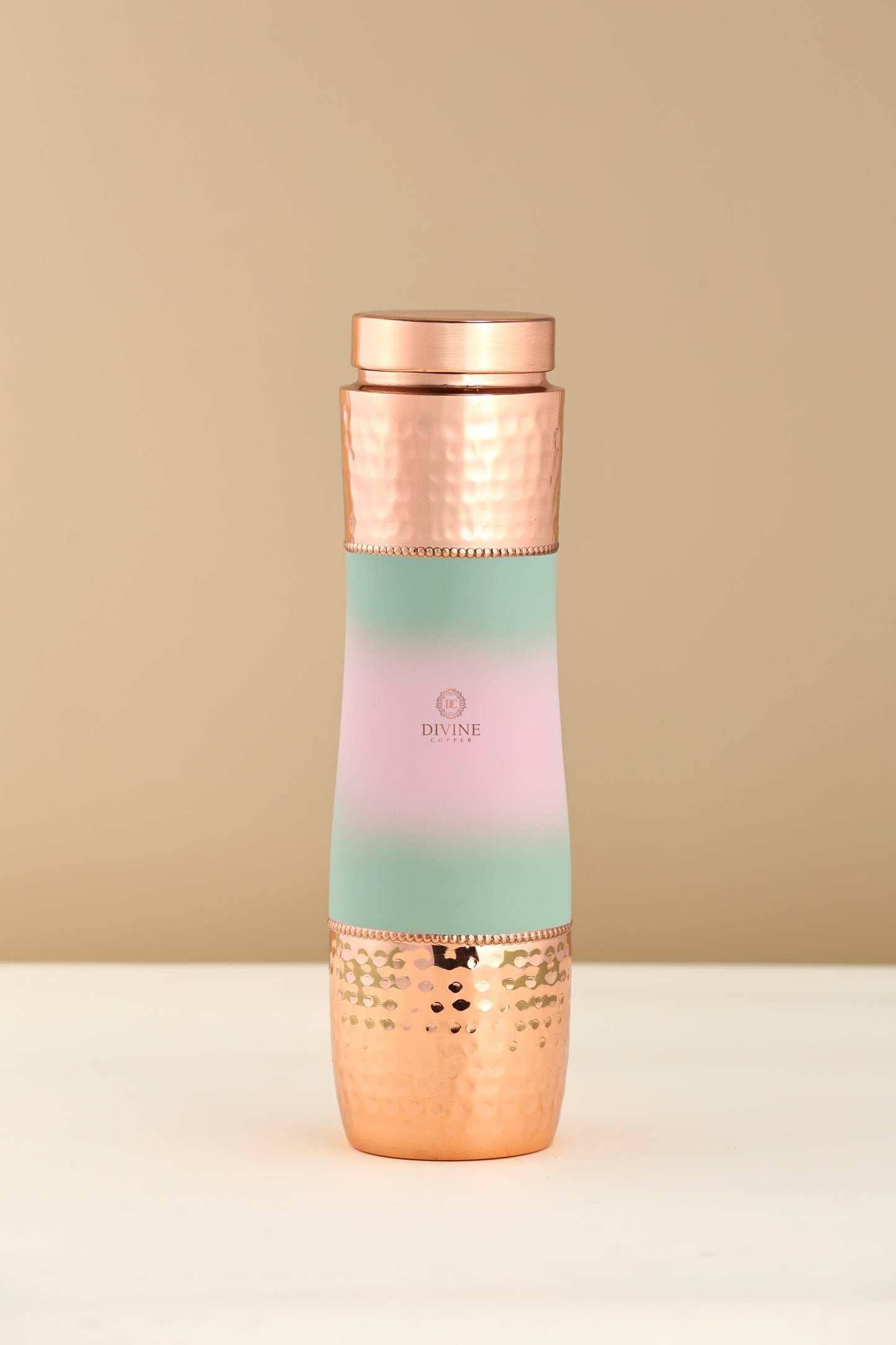 CURVE MULTISHADE -Petal Glow Pure Copper Water Bottle