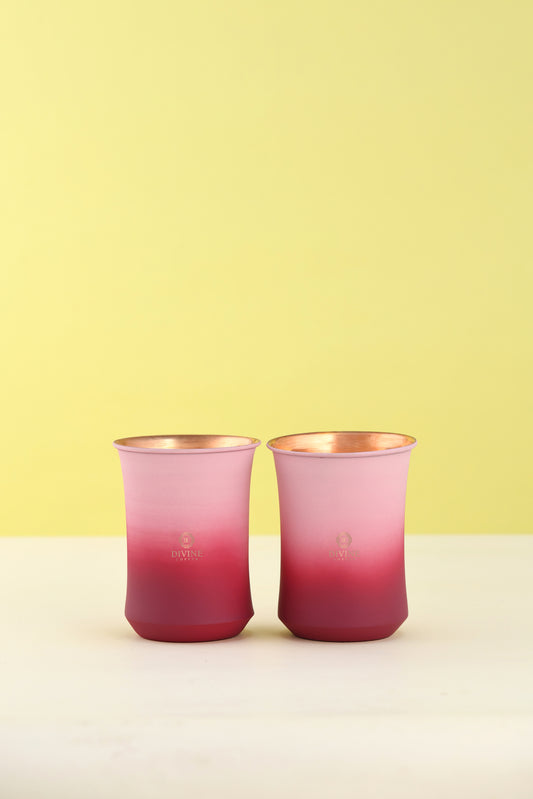 PURE COPPER CURVE GLASS -PACK OF 2