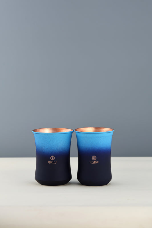 PURE COPPER CURVE GLASS -PACK OF 2