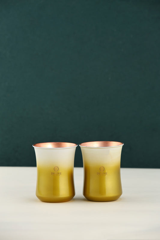 PURE COPPER CURVE GLASS MULTISHADE -PACK OF 2