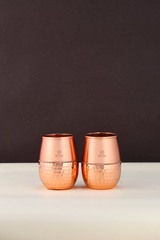 PURE COPPER TULIP GLASS -PLAIN