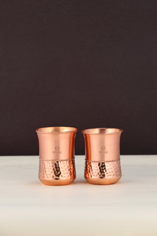 PURE COPPER CURVE PLAIN GLASS-PACK OF 2