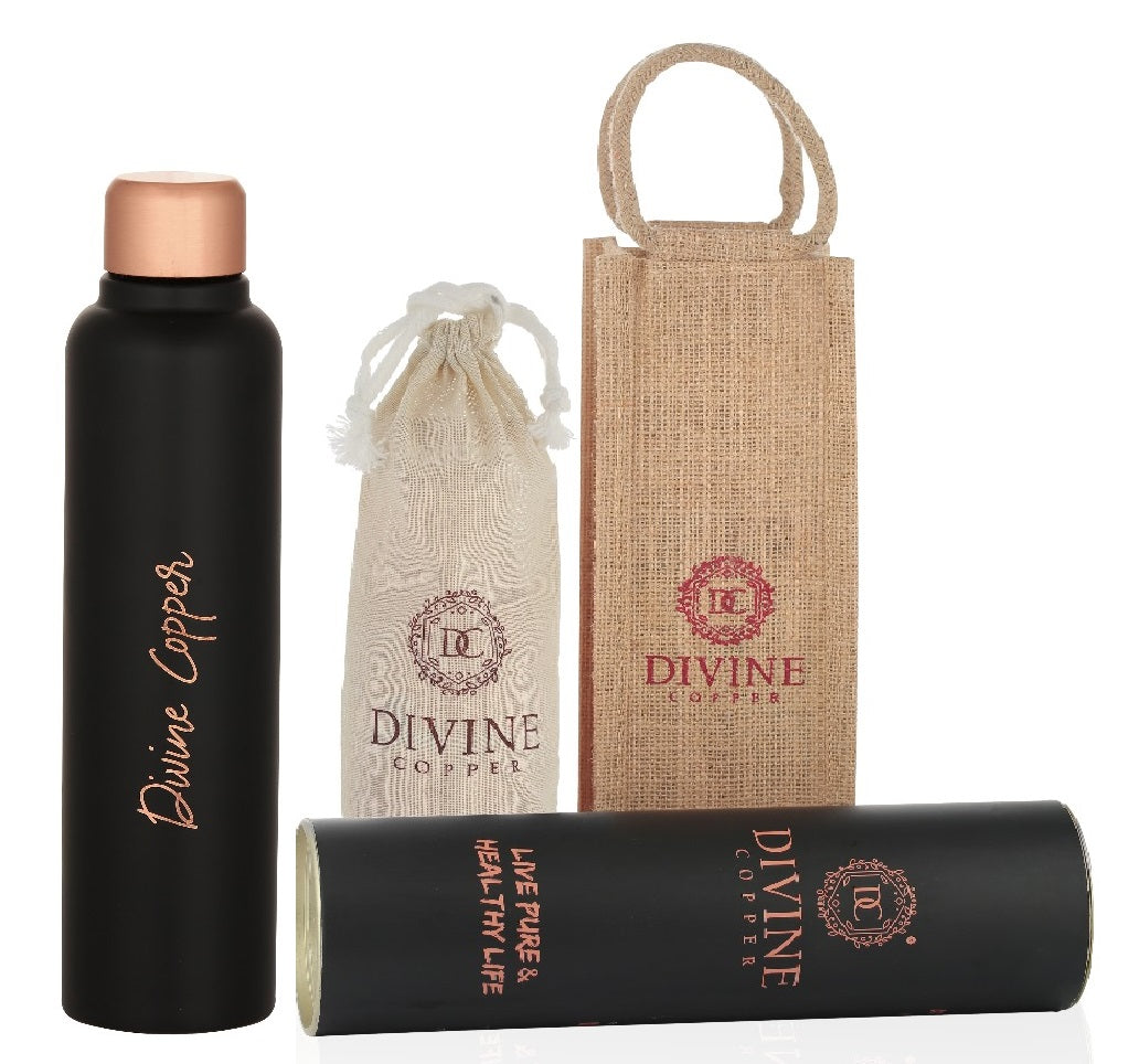 BITA Black -Pure Copper Water Bottle