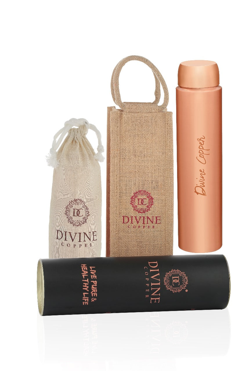 HEXA-Plain Pure copper water bottle