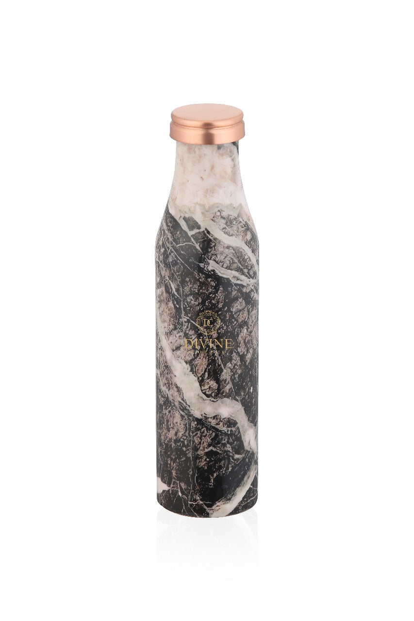 BMC WHITE MARBLE MEENA COPPER WATER BOTTLE(950ML)