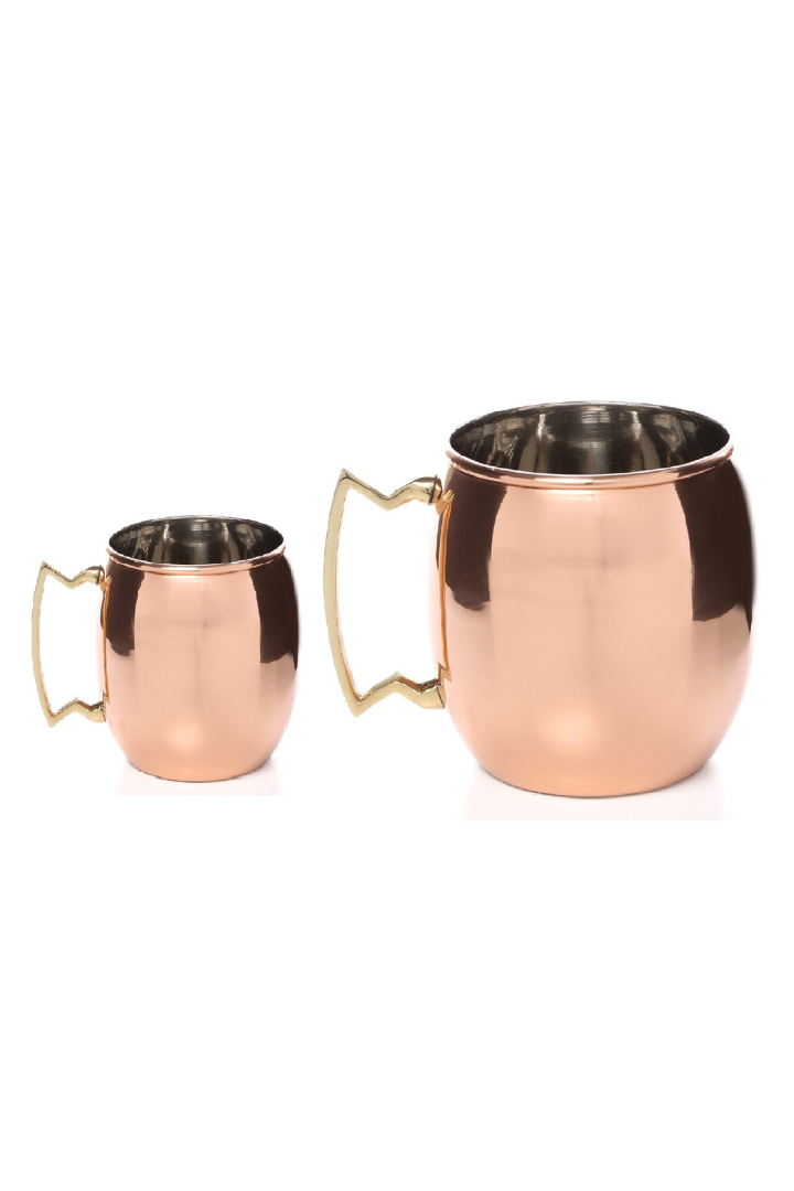 Pure copper mule mug -PLAIN NICKEL Pack of 2