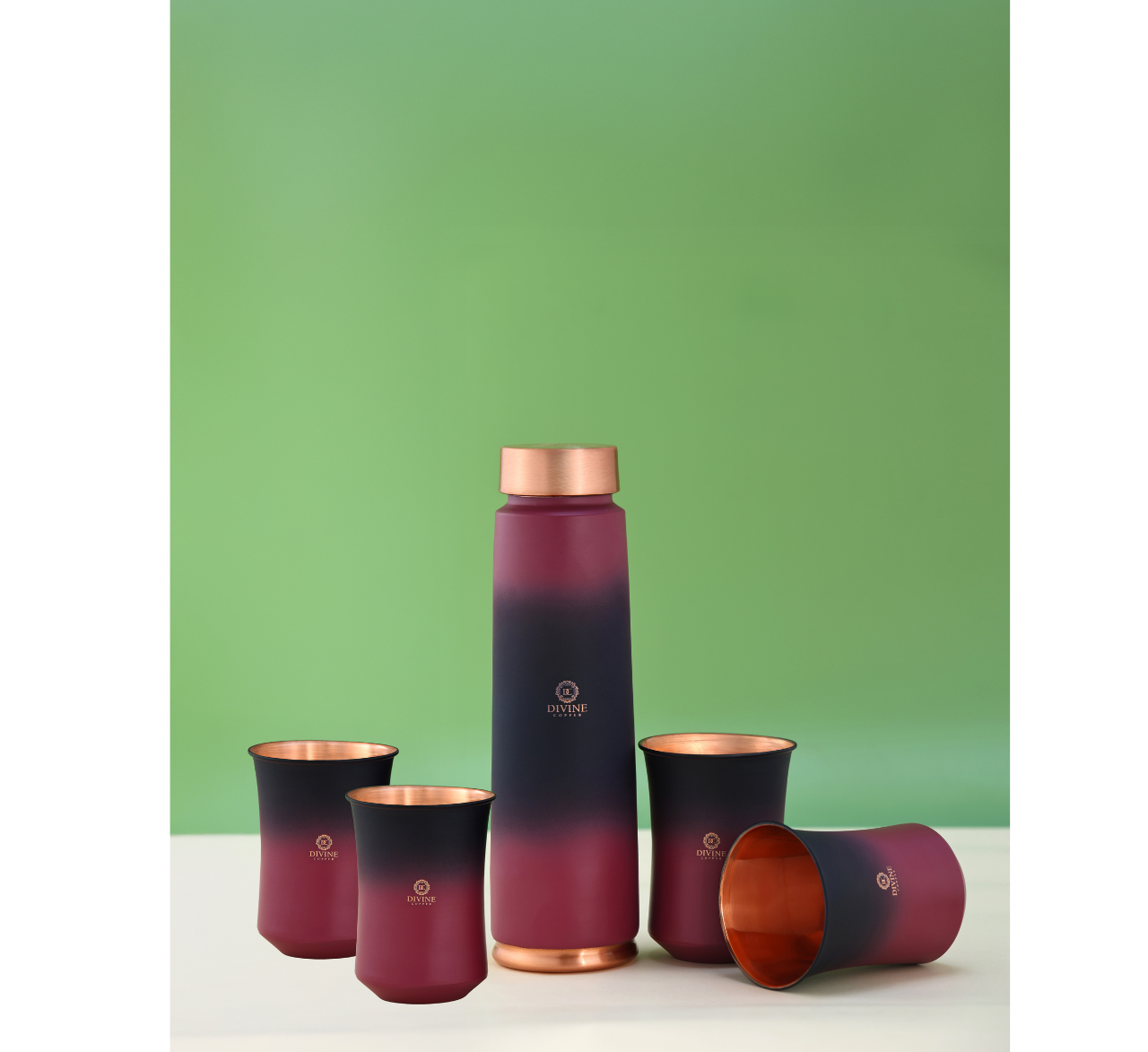 ECLAIR MULTISHADE BOTTLE WITH 4 GLASS -GIFT PACK