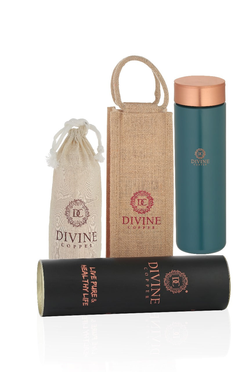 JELLY Green-Pure Copper Water Bottle