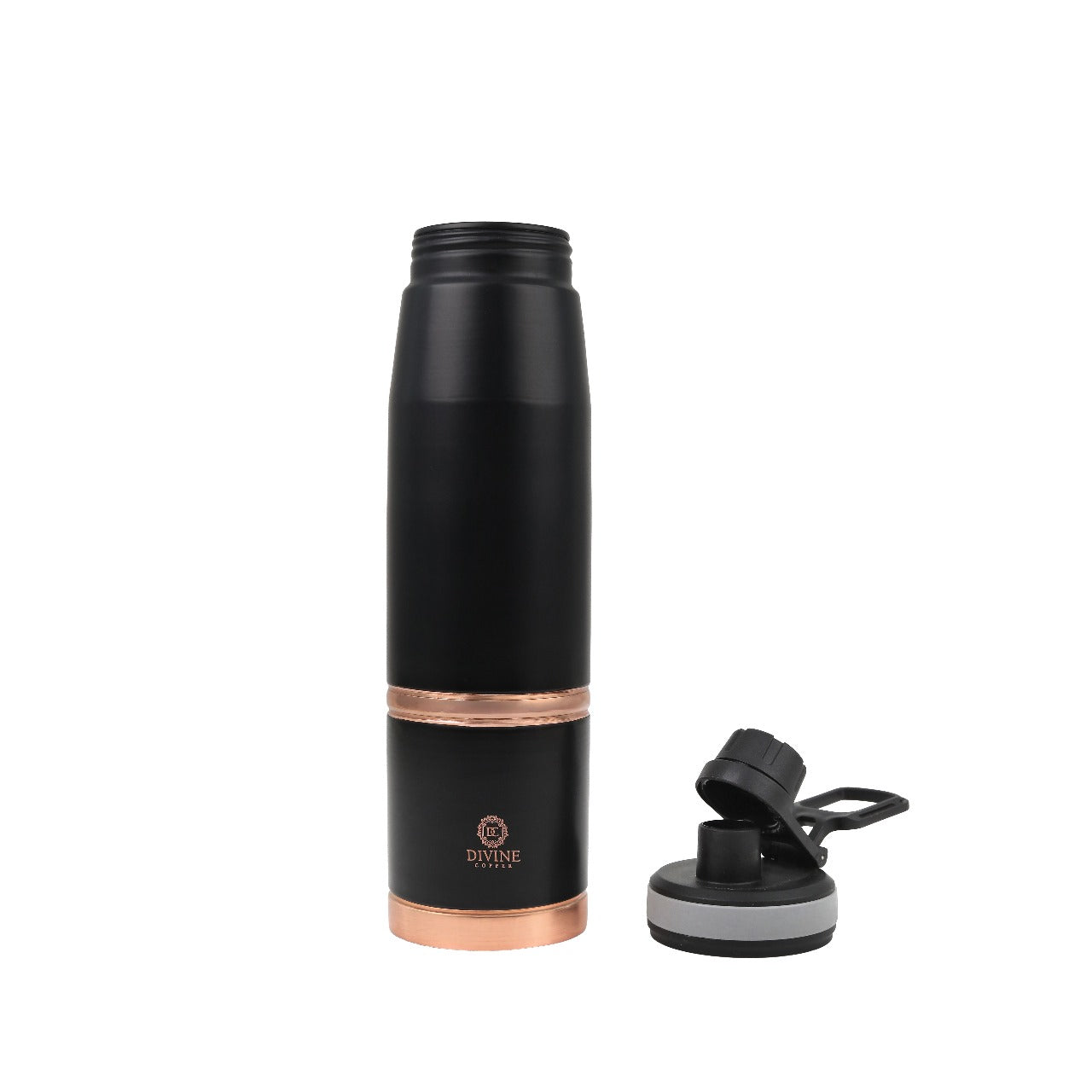 DOUGHNUT-BLACK Pure Copper Water Bottle