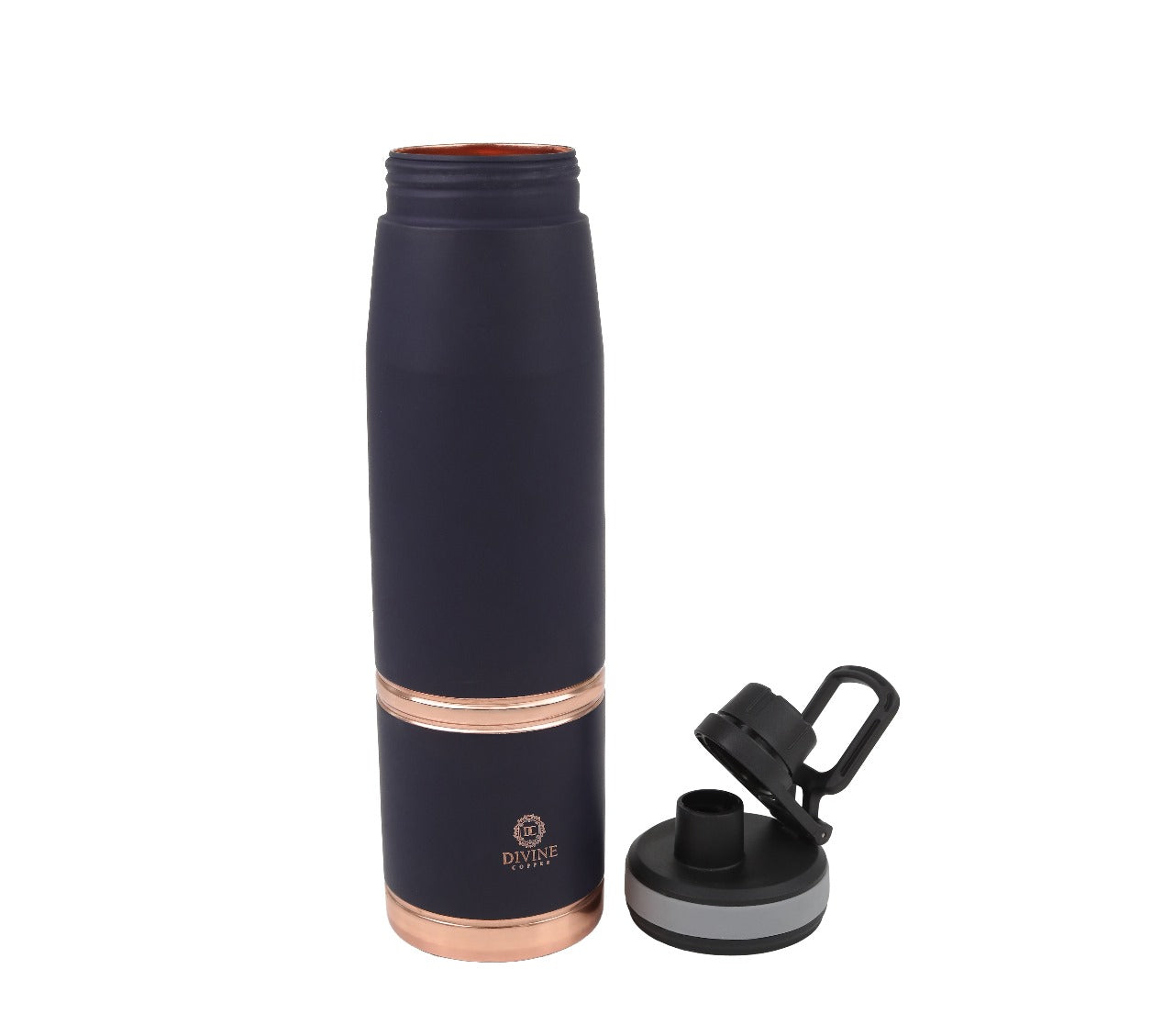 DOUGHNUT-BLACK Pure Copper Water Bottle