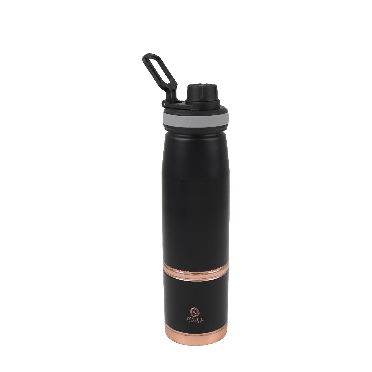 DOUGHNUT-BLACK Pure Copper Water Bottle