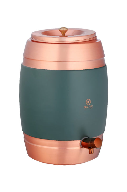 Pure Copper Water Dispenser – Aqua Green & Copper Finish