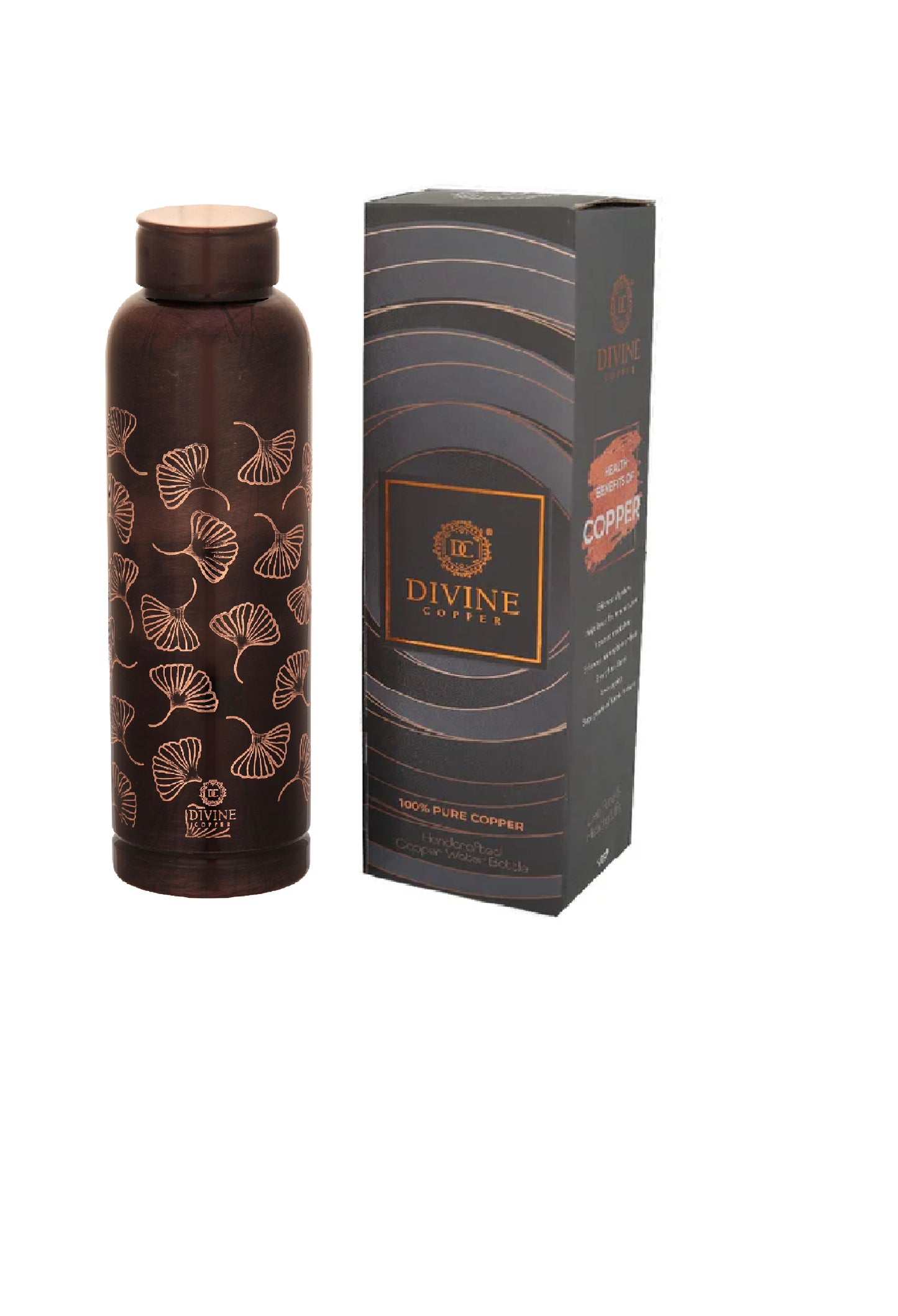 OREO-Mushroom Pure Copper Water Bottle