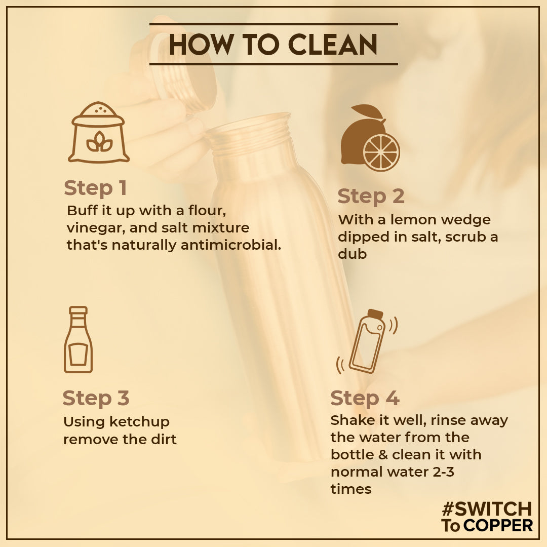 OREO-Hammered Pure copper bottle