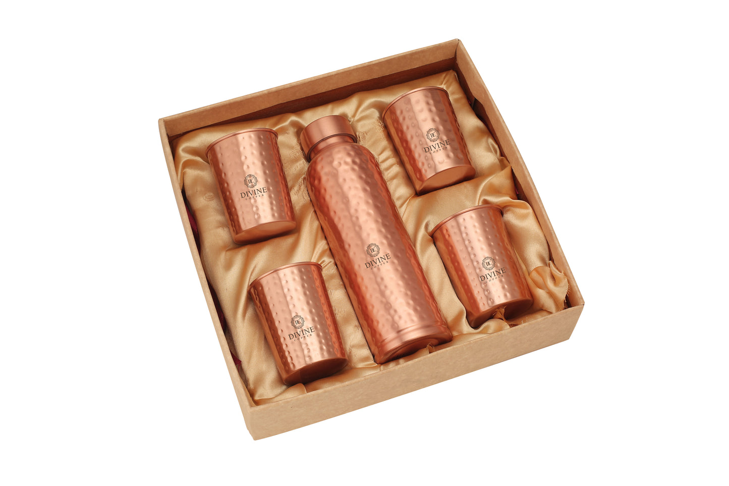 OREO HMD COPPER BOTTLE 950ML WITH 4 GLASS GIFT PACK