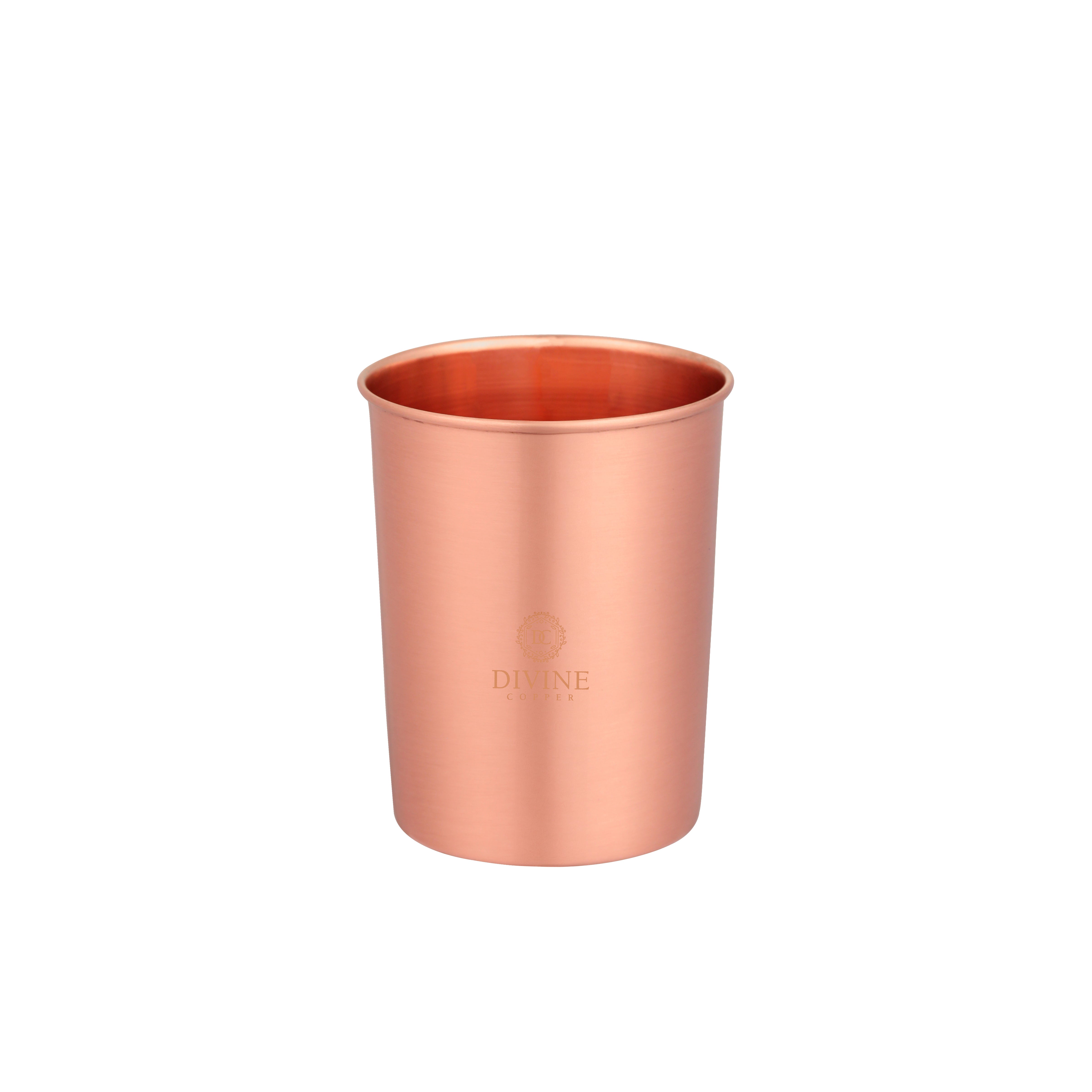 PURE COPPER PLAIN GLASS - Pack of 2