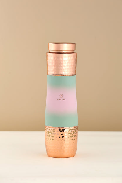 CURVE MULTISHADE -Petal Glow Pure Copper Water Bottle
