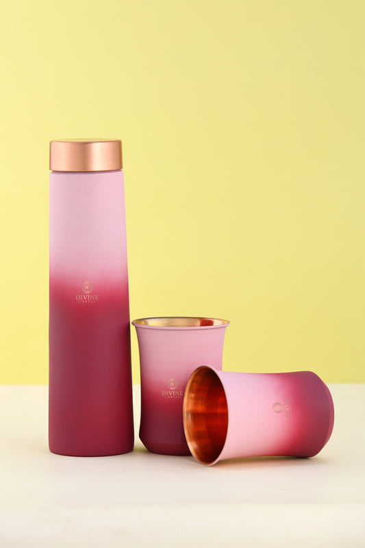 ECLAIR MULTISHADE BOTTLE WITH 2 GLASS -GIFT SET