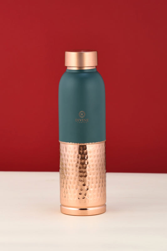OREO HALF HMD GREEN -PURE COPPER WATER BOTTLE
