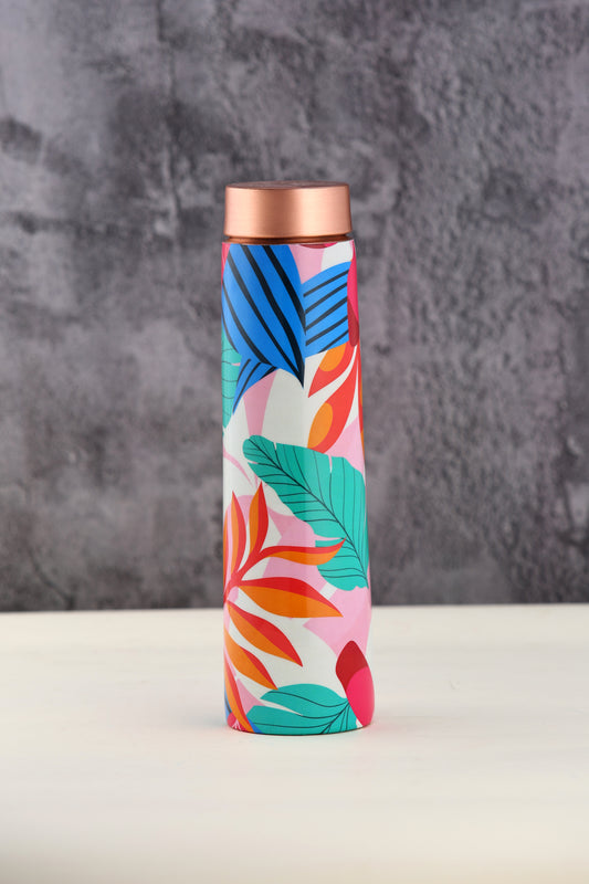 ECLAIR  ENAMEL PRINT - Pure Copper Water Bottle