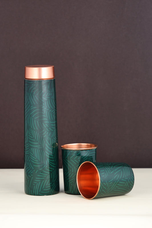 ECLAIR ENAMEL PRINT WITH 2 GLASS GIFT SET