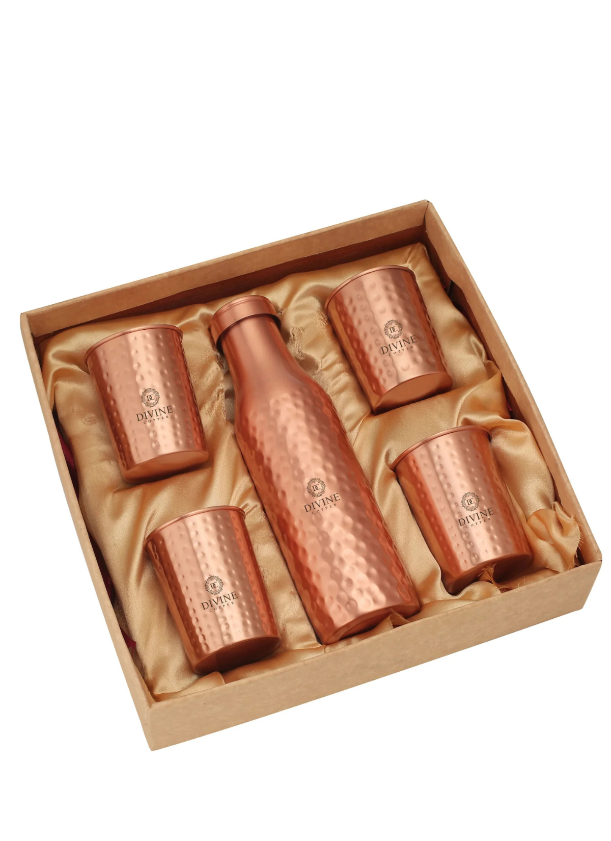 BMC HMD COPPER BOTTLE  WITH 4 GLASS GIFT PACK