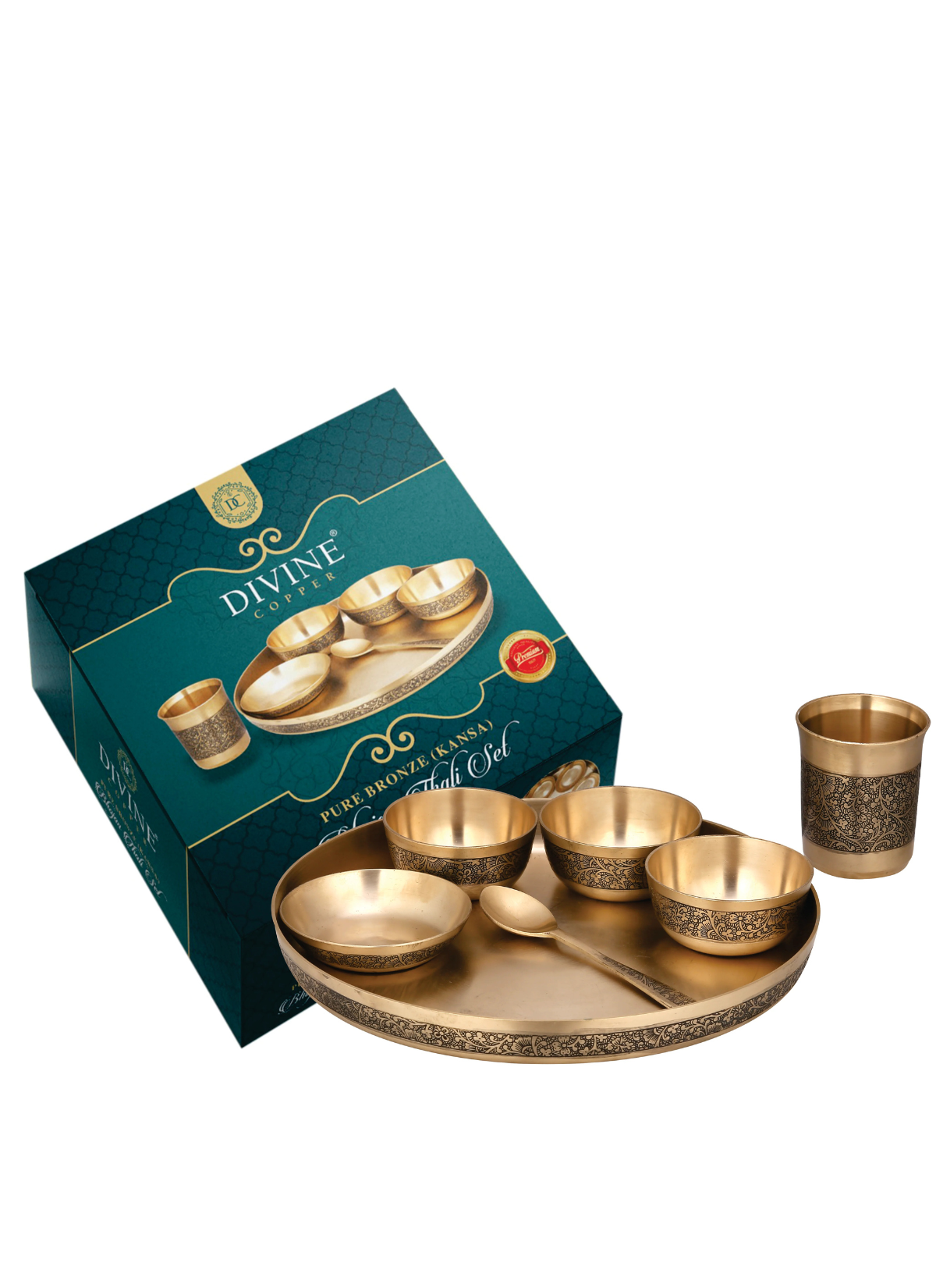 Pure Kansa (Bronze) Bhojan thali set