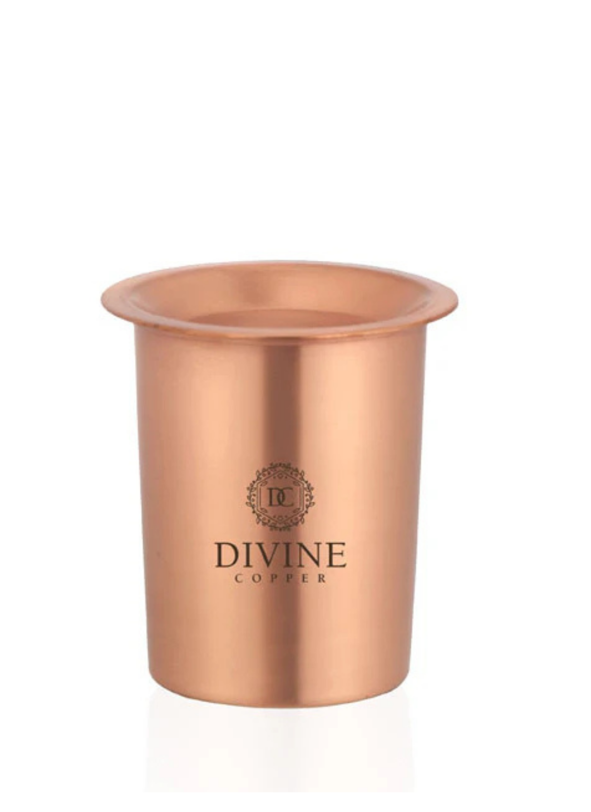 PURE COPPER PLAIN GLASS WITH LID