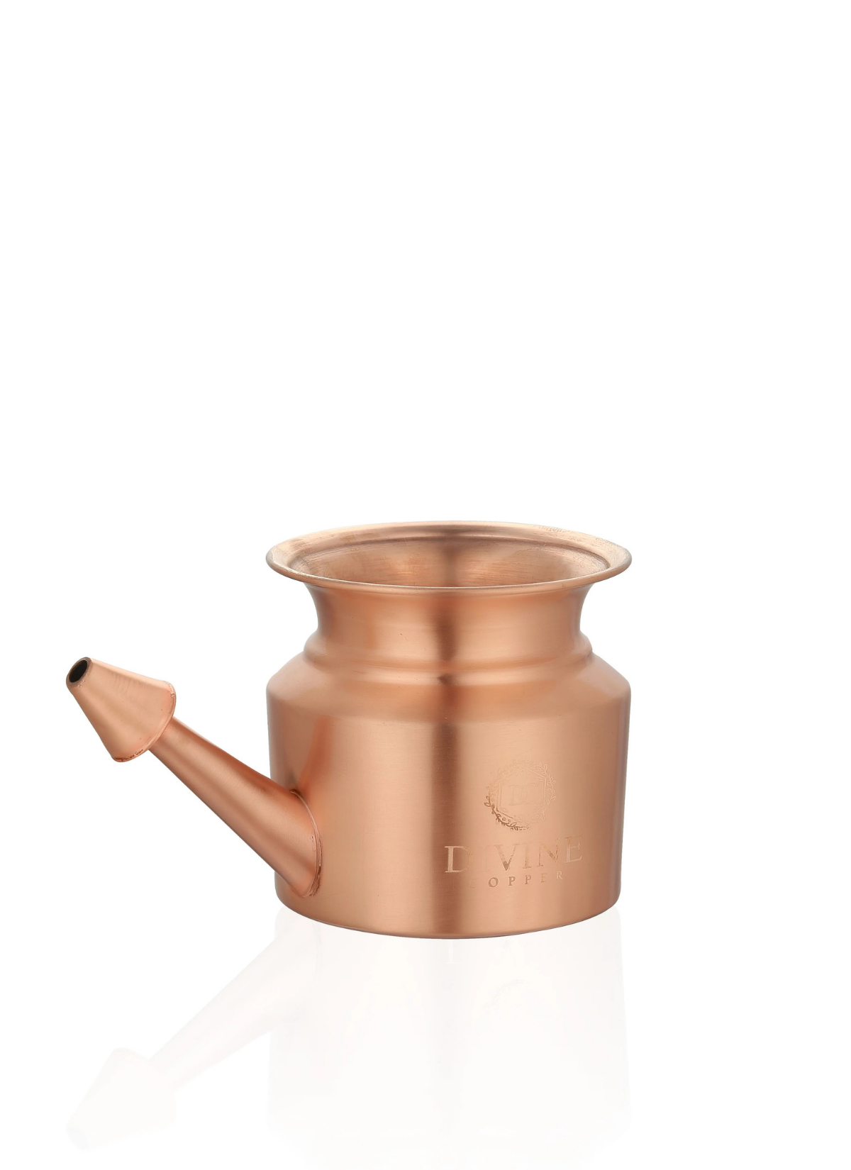 Pure copper Ayurveda Jala Neti Pot for Sinus, Nose Irrigation and Cleaning