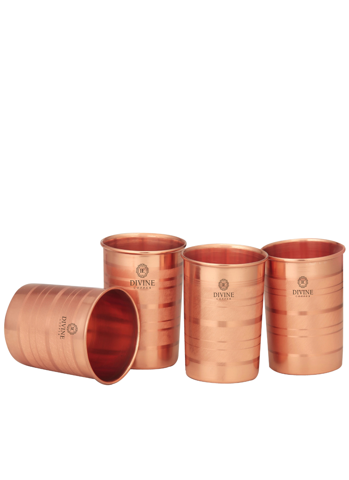 PURE COPPER LUXURY GLASS PACK OF 4 GIFT PACK