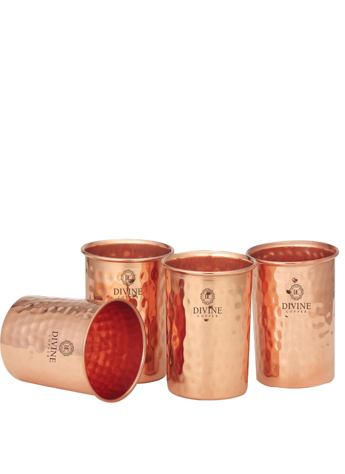 PURE COPPER HMD GLASS PACK OF 4 GIFT PACK