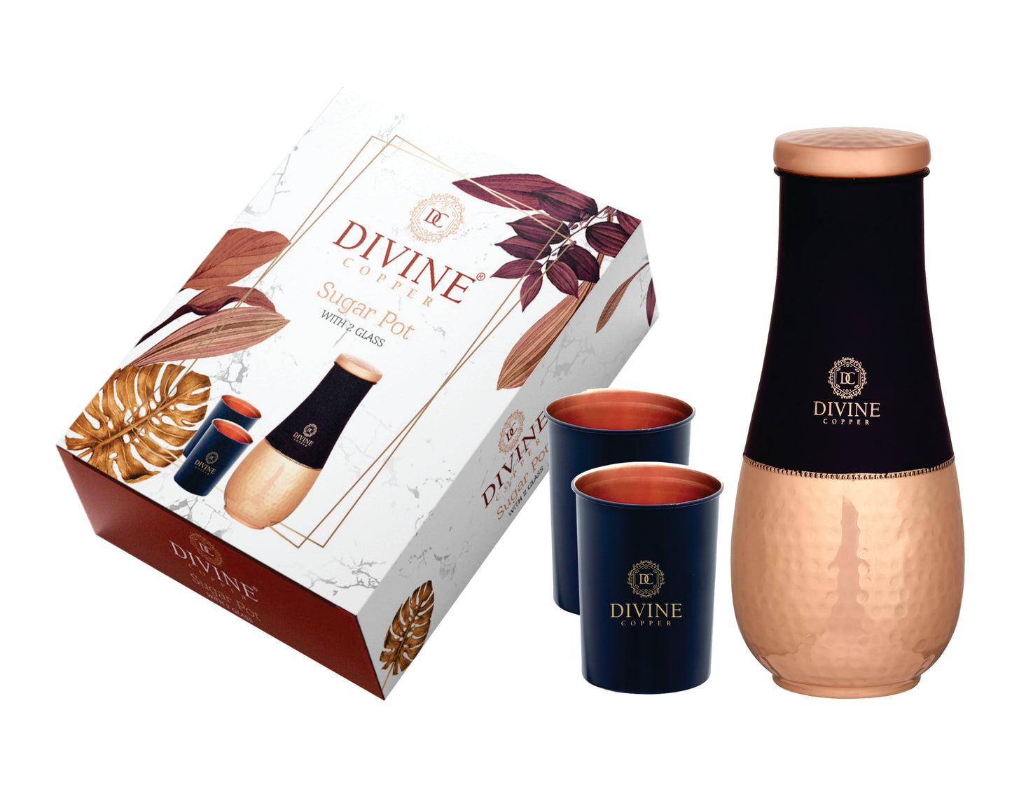 Tulip Jar 1600ml with 2 Glass Gift Pack