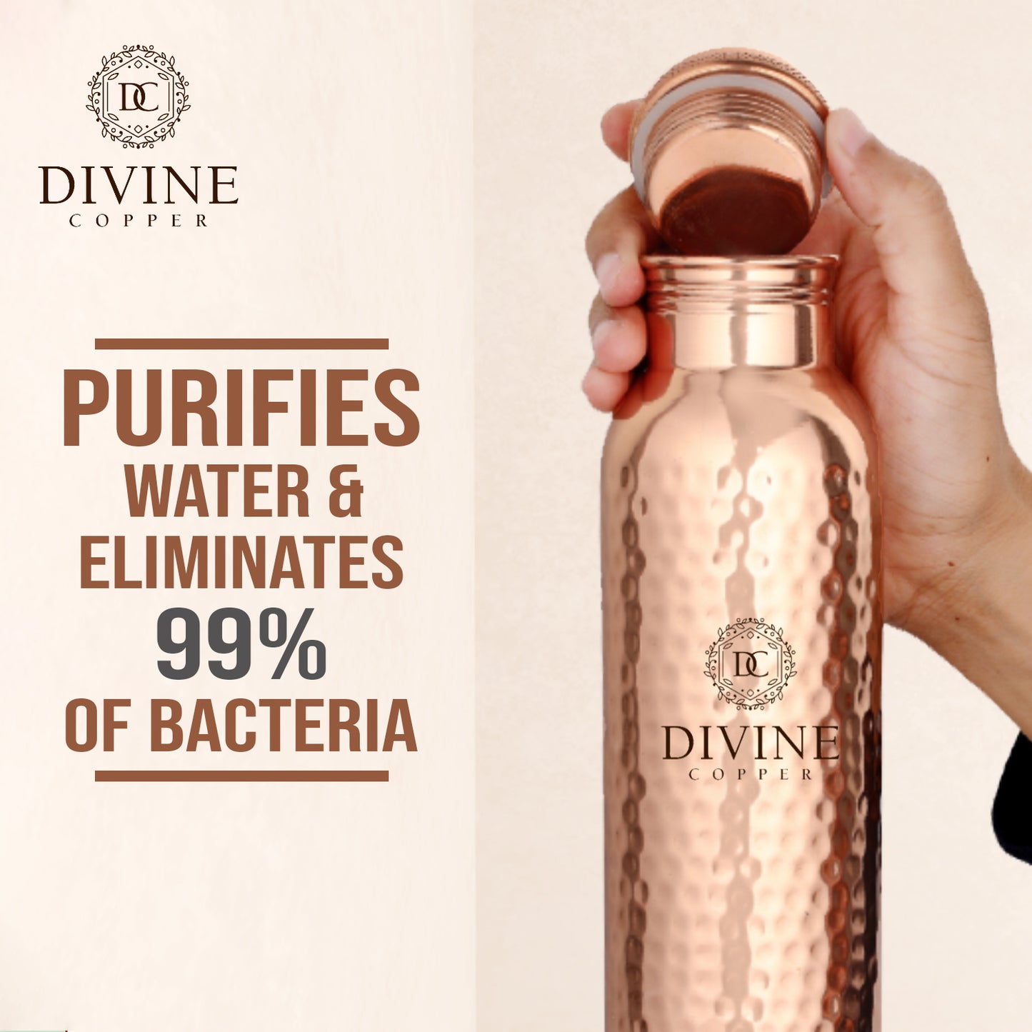Pure Copper Bottle - PIE HMD 950ml