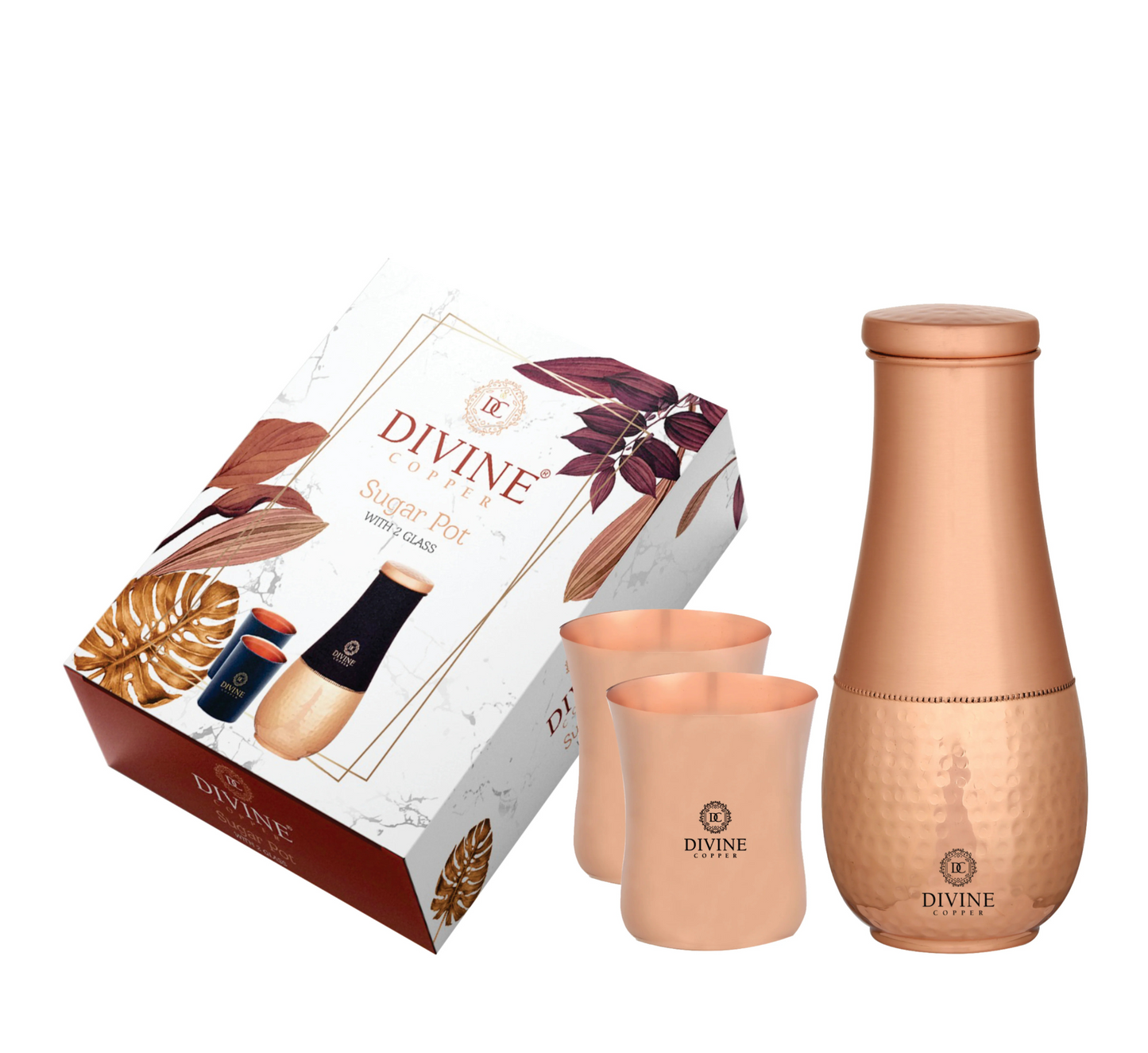 Tulip Jar 1600ml with 2 Glass Gift Pack