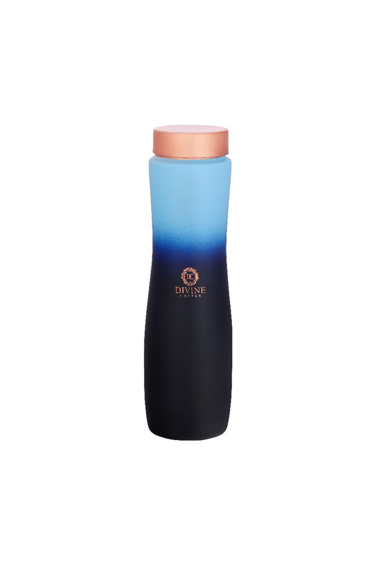 CURVE -Blue Mirage Pure Copper Water Bottle
