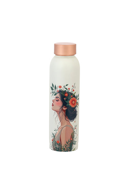 Oreo -  Women Print Pure Copper Bottle