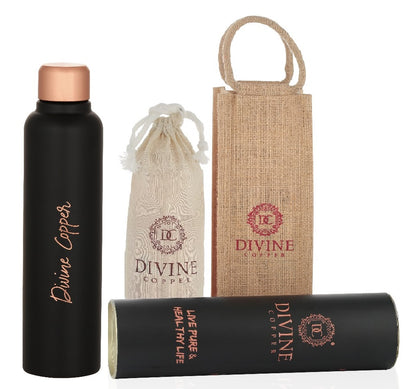 BITA Black -Pure Copper Water Bottle