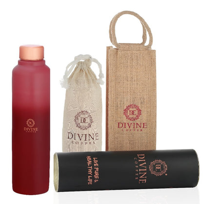 BITA -Cherry Red Pure Copper Water Bottle