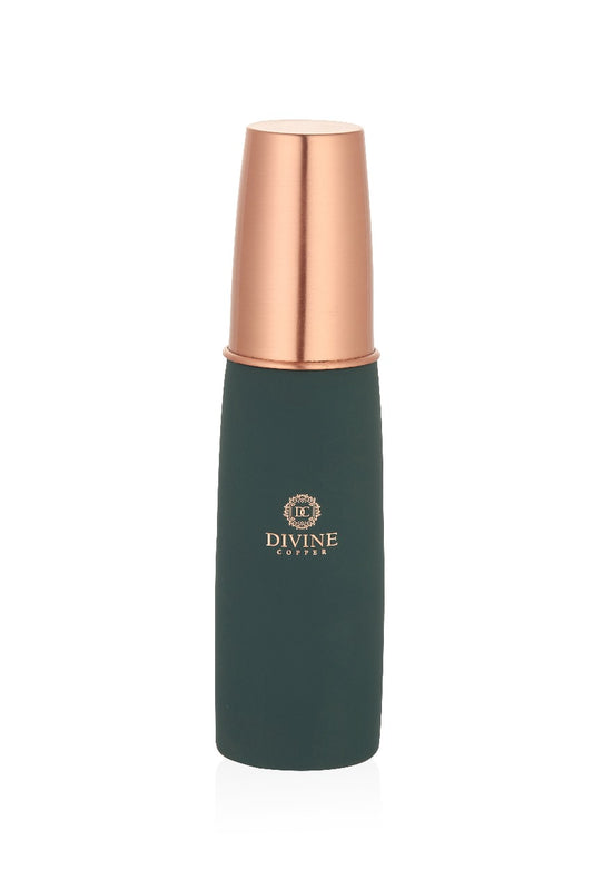 GLASS BOTTLE- Olive Pure Copper Water Bottle