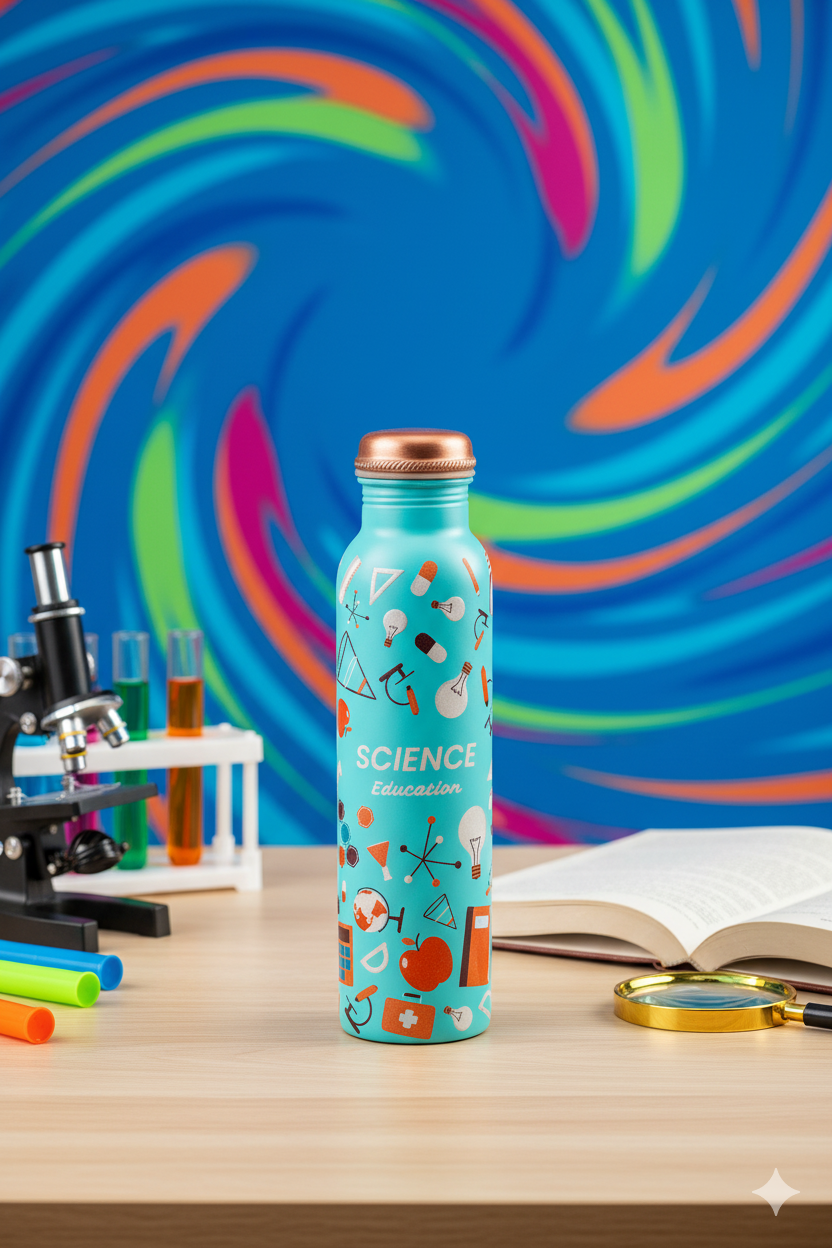 PIE -  Science Print Pure Copper Bottle