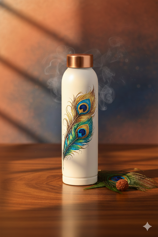 Oreo -  Morpankh Print Pure Copper Bottle