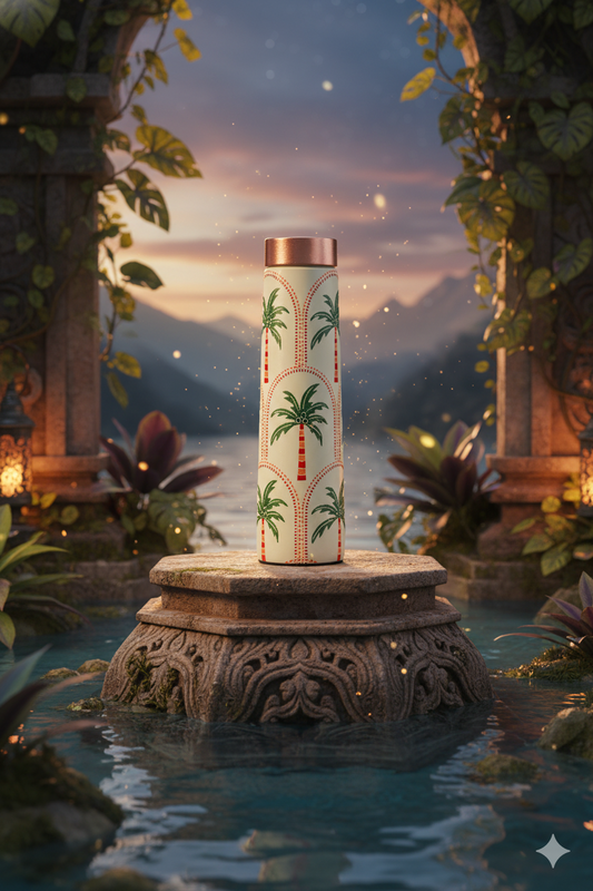 Eclair - Palm Trees Pure Copper Bottle