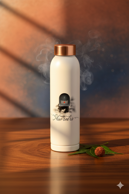 Oreo - Maha Shivratri Print Pure Copper Bottle