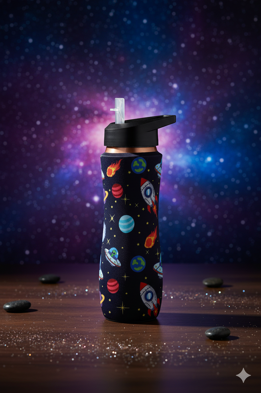 Sipper -  Space Print Pure Copper Bottle