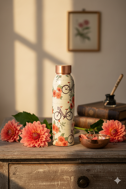 Oreo - Cycle Print Pure Copper Bottle