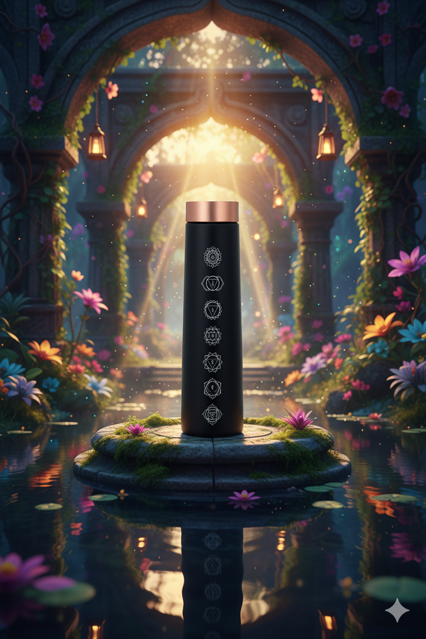 Eclair - Seven Chakras Pure Copper Bottle
