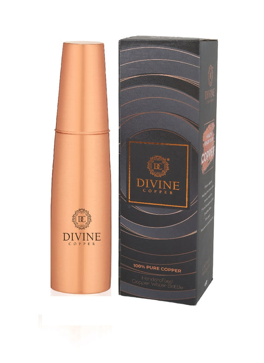 GLASS BOTTLE - Plain copper water bottle