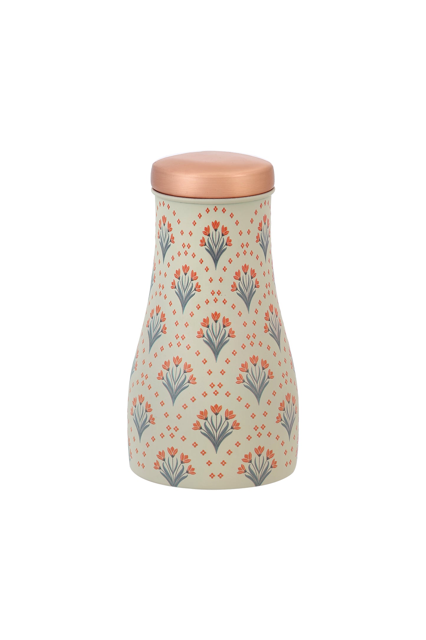 JAR - Tulip Flower Print Pure Copper Jar