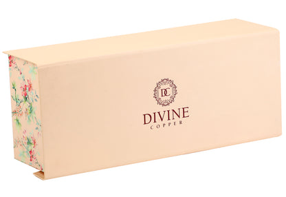 Ecalir - Indian Garden & Peocock Pure Copper Bottle Gift Set