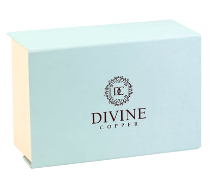 Glass - Half Hammered Pure Copper Glass pack of 2 Gift Set